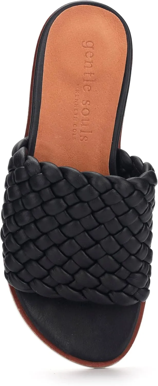 Gentle Souls by Kenneth Cole Women's Lavern Lite Braid Slide Sandal