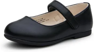 Girl Mary Jane Ballerina Flat Dress Shoe for Toddler Little Kid