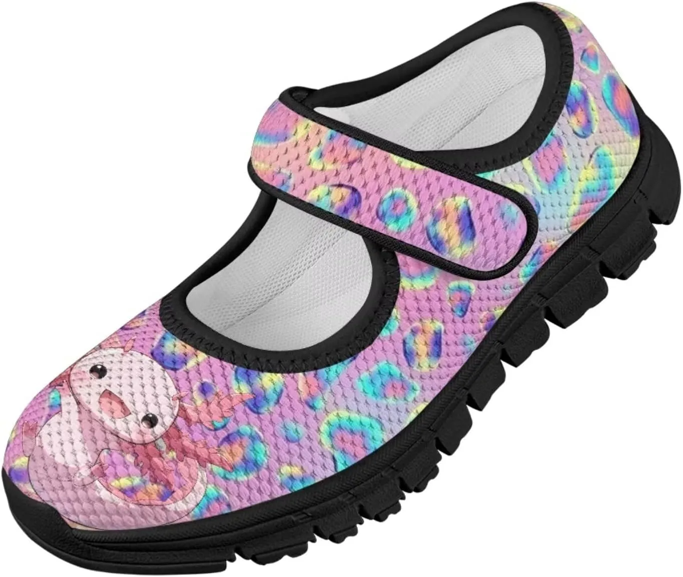 Girls Axolotl Mary Jane Dress Shoes Glitter Ballerina Princess Flat for Wedding, Party, Birthday US 11-2.5