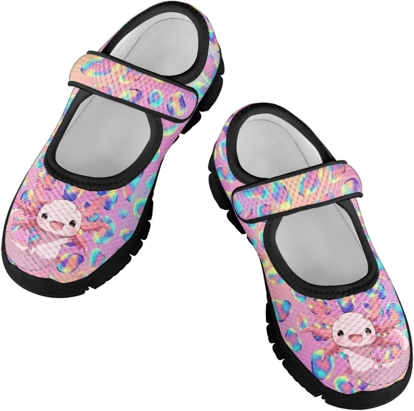 Girls Axolotl Mary Jane Dress Shoes Glitter Ballerina Princess Flat for Wedding, Party, Birthday US 11-2.5