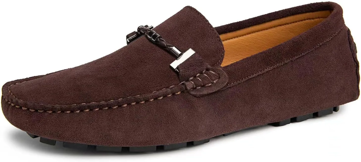 Go Tour Men's Penny Loafers Moccasin Driving Shoes Slip On Flats Boat Shoes