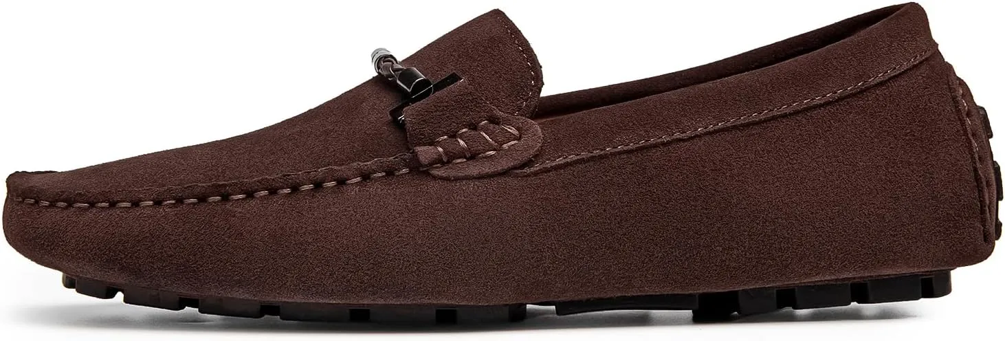 Go Tour Men's Penny Loafers Moccasin Driving Shoes Slip On Flats Boat Shoes