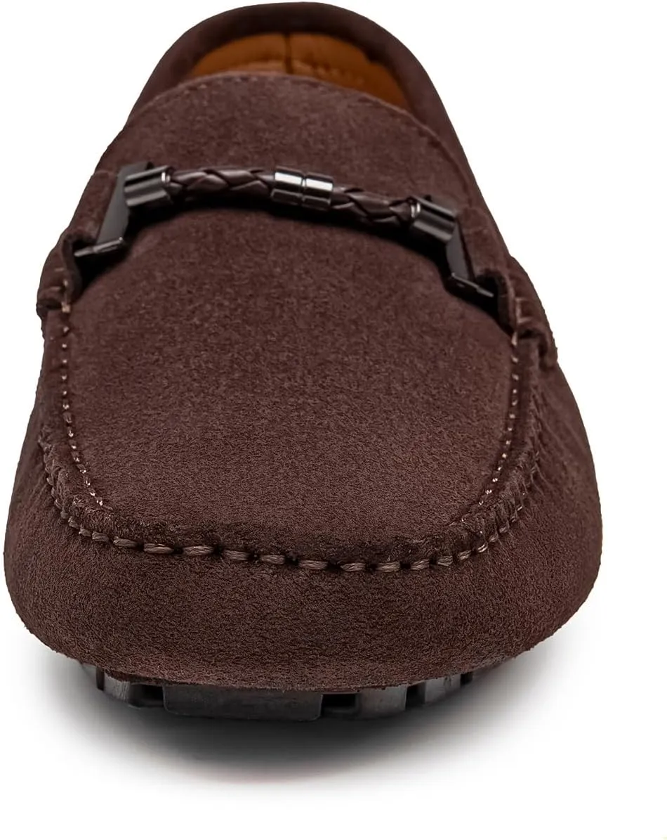 Go Tour Men's Penny Loafers Moccasin Driving Shoes Slip On Flats Boat Shoes