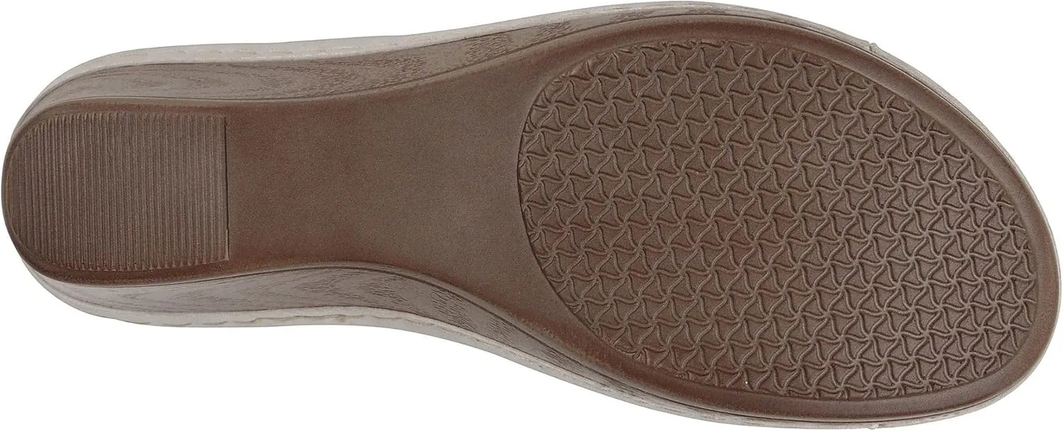 Good Choice Shoes Women's Naples Black Wedge Sandal - Size 9.5, Medium Width, Fashion-Conscious