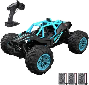 GoolRC RC Car 1:14 Scale 2.4Ghz Remote Control Car, 4WD 36KM/H High Speed Off Road Monster Trucks, Alloy Shell Electronic Vehicle All Terrain Racing Climbing Car with 3 Batteries for Kids and Adults