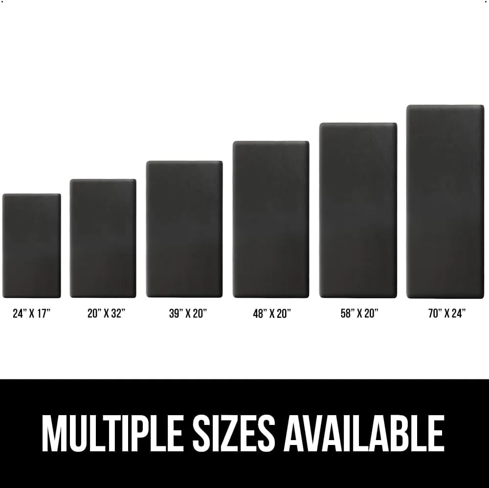 GORILLA GRIP Cushioned Anti Fatigue Mats for Kitchen Floor, Ergonomic Standing Office Desk Mat, Waterproof Scratch Resistant Pebbled Top, Supportive Comfort Padded Foam Rugs, 20x32, 3/4 in Thick Black