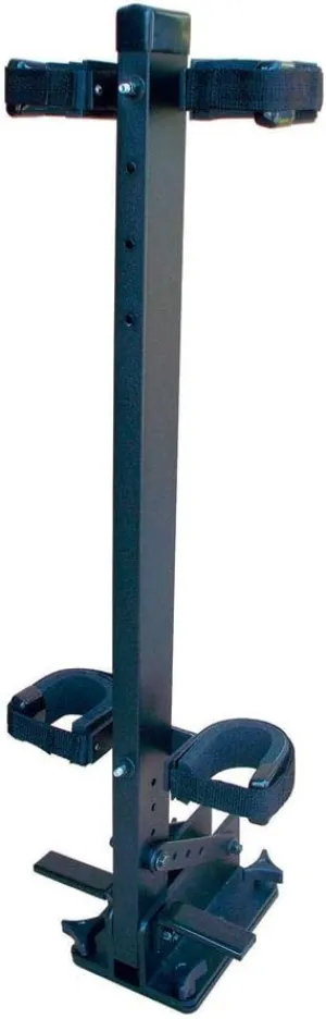 GREAT DAY Quick-Draw Supreme Vertical Double Gun Rack - Floor Mount - Quick-Disconnect Mounting Adaptor Plate Included - For UTVs /Carts With A Completely Flat Floorboard - Aluminum Frame - Black Powder-Coated Finish - 2 Gun Holder, QD800S