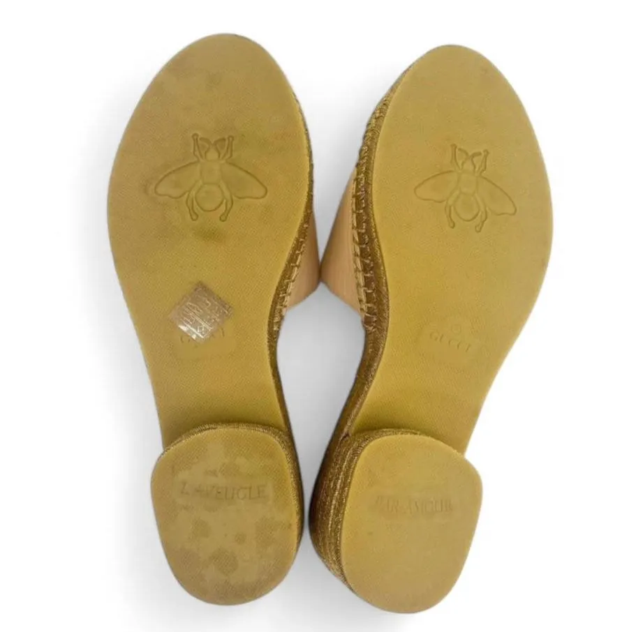 GUCCI GG Logo Open Toe Sandals EU38.5