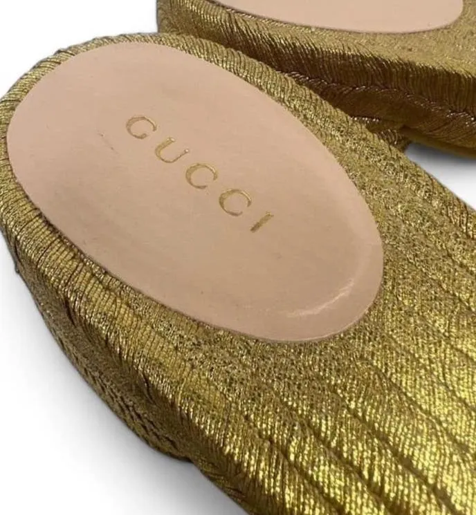 GUCCI GG Logo Open Toe Sandals EU38.5