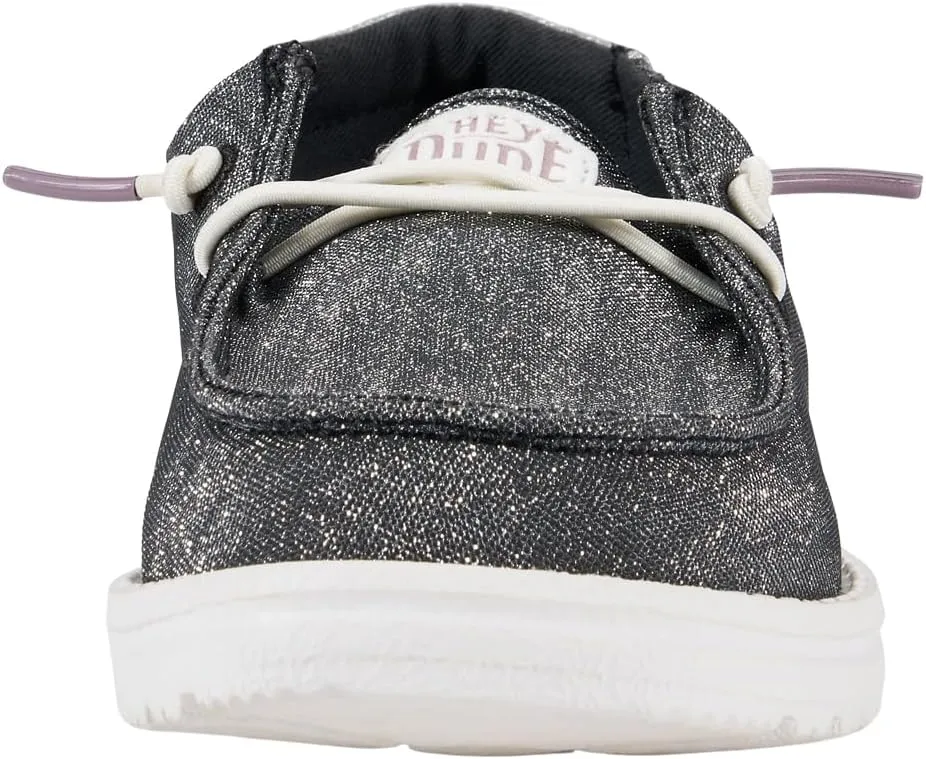 Hey Dude Unisex-Child Wendy Sparkle Kids Loafer