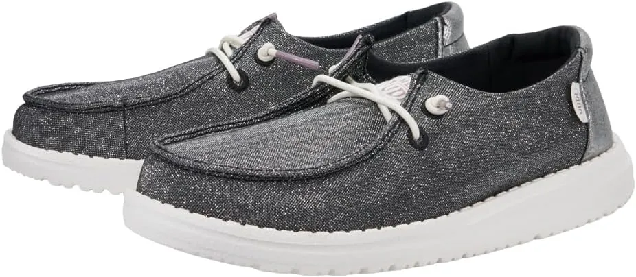Hey Dude Unisex-Child Wendy Sparkle Kids Loafer