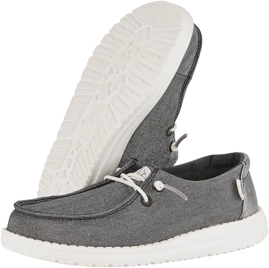 Hey Dude Unisex-Child Wendy Sparkle Kids Loafer