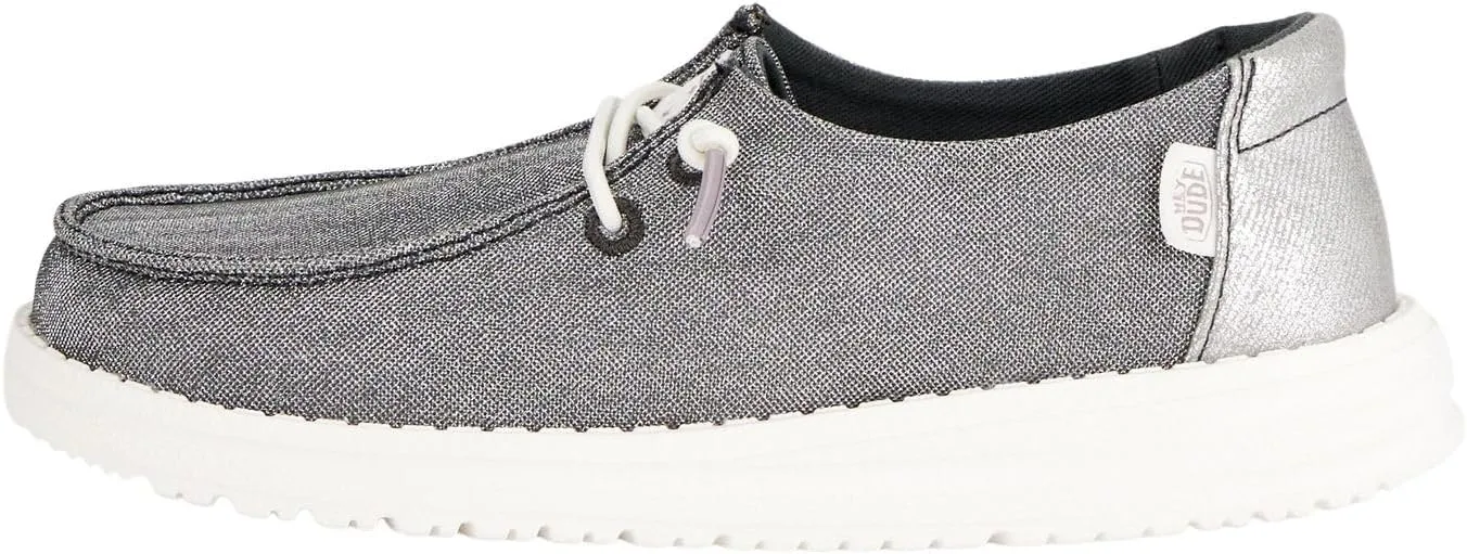 Hey Dude Unisex-Child Wendy Sparkle Kids Loafer