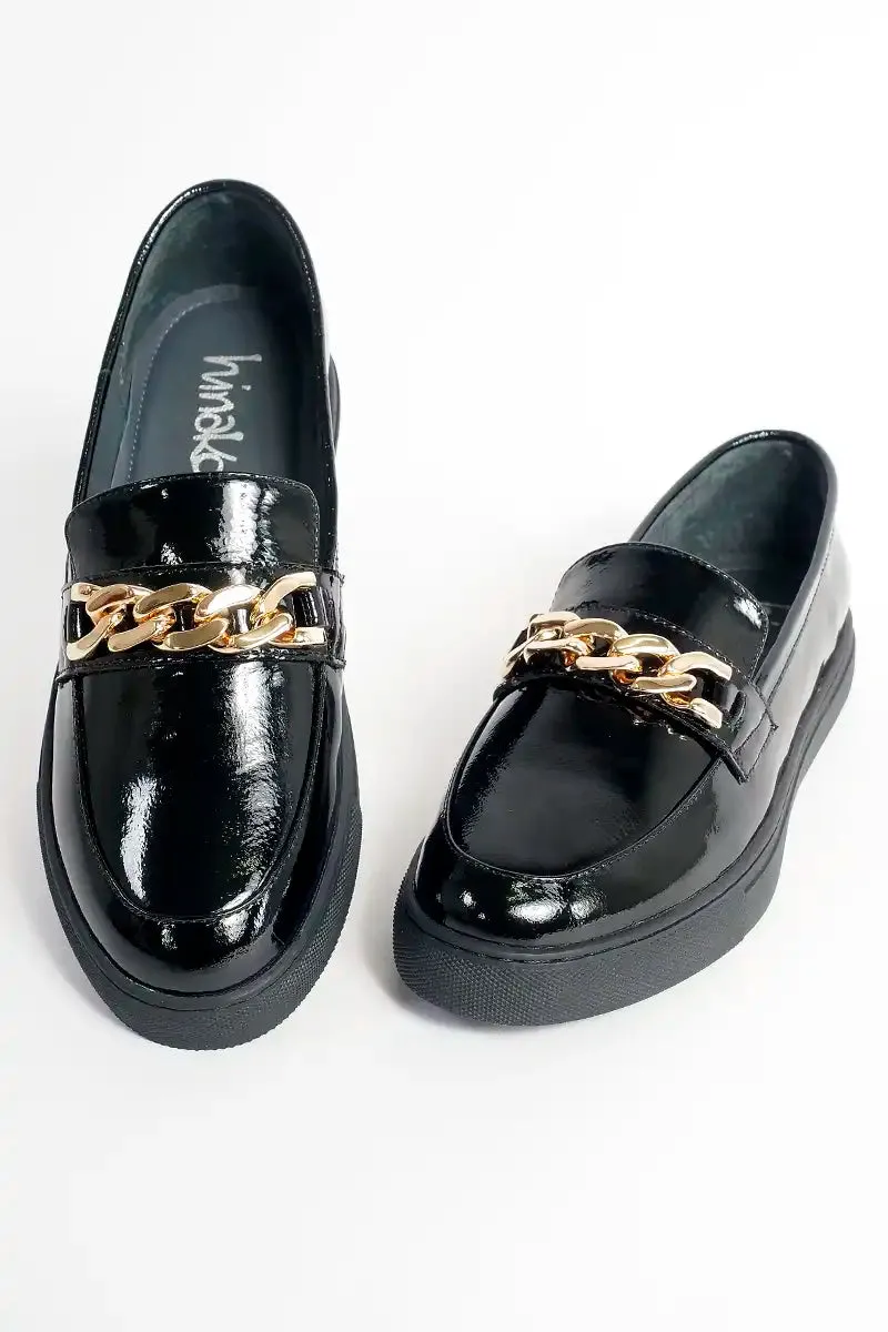 Hinako Women's Oscar Loafer in Black Patent