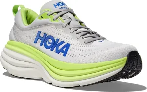 Hoka Men's Bondi 8 Sneaker, Stardust/Lettuce, 10.5