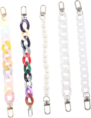 Homoyoyo 6pcs Sandal Chain Shoe Decoration Charms Pearls Sandals for Women Summer Accessories Fancy Sandals for Shoe Charms Women's Sandals Slippers Beach Sandals Shoe Chain Charm Alloy