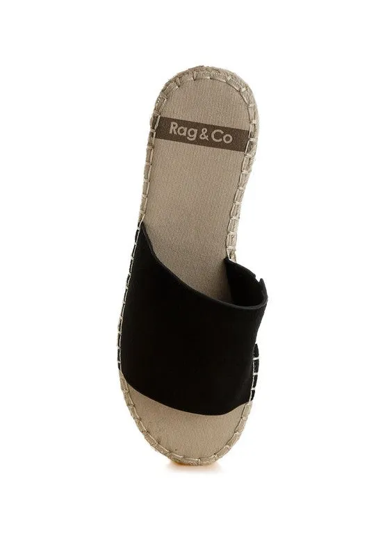 Huntra Soft Leather Espadrille Flatforms