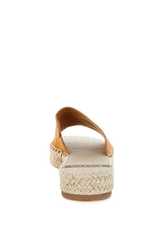 Huntra Soft Leather Espadrille Flatforms