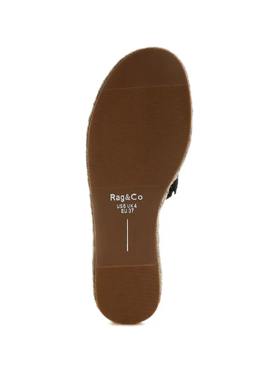 Huntra Soft Leather Espadrille Flatforms