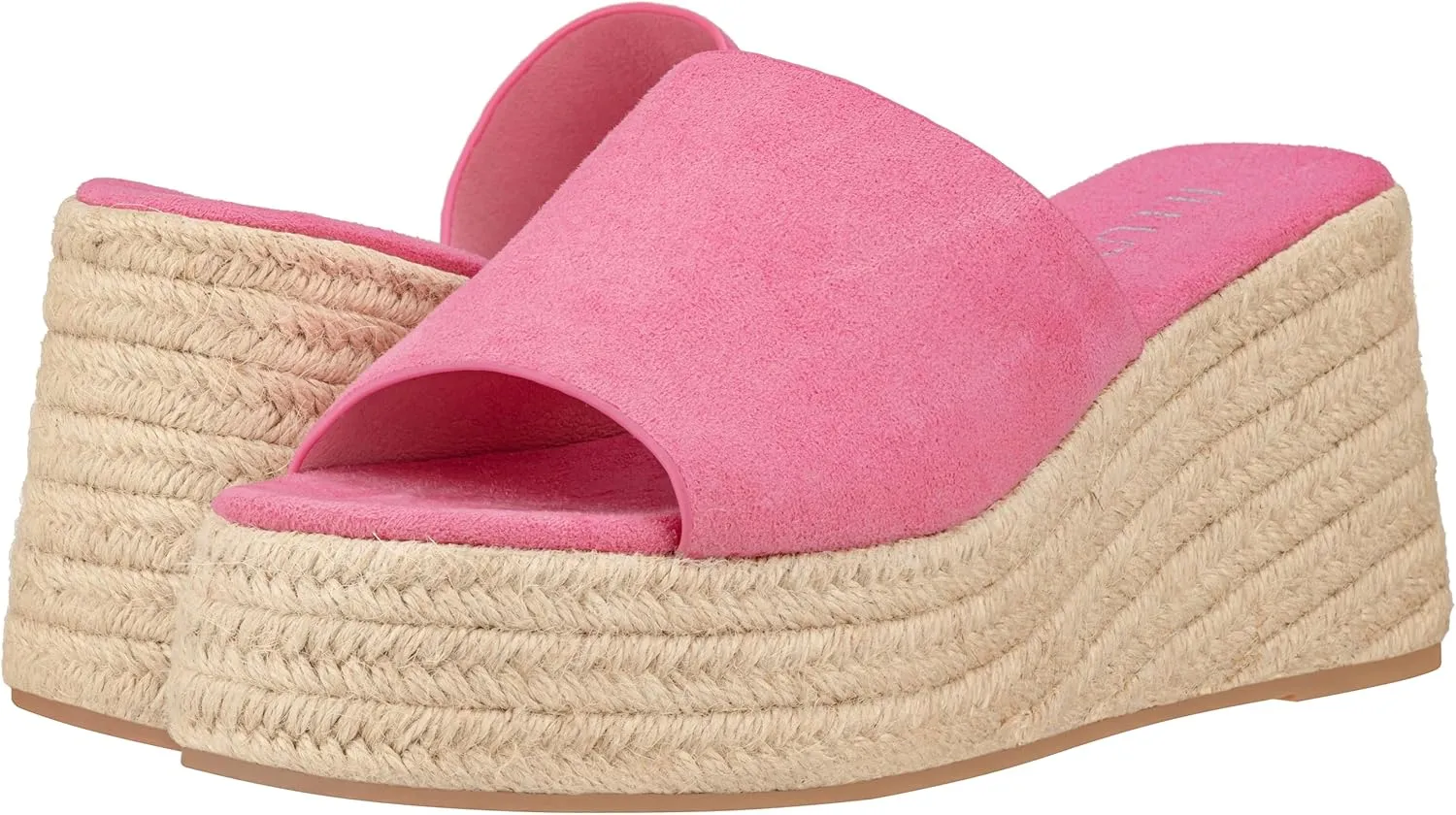ILLUDE Women's Wedge Sandal Espadrille Platform Slip On Open Toe Wedge Heel Sandals