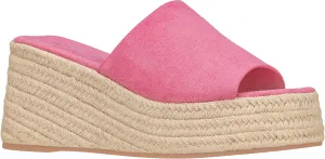 ILLUDE Women's Wedge Sandal Espadrille Platform Slip On Open Toe Wedge Heel Sandals