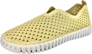 Ilse Jacobsen HORNBÆK Women's Tulip 139 Flat | Slip-On | Low-Top | Double Cream |10 M US