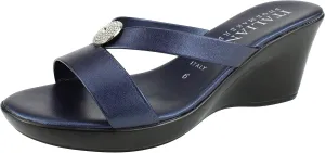 ITALIAN Shoemakers Besy Women's Wedge Moderate Height Band Sandal