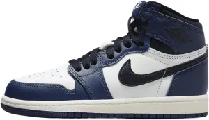 Jordan Little Kid's 1 Retro High OG Midnight Navy/Black-Wht-Sail (FD1412 401) - 10.5