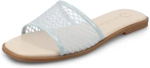 Journee Womens cushioned footbed Sandals Mesh Sandals Breckley Flat Sole Mesh Straps Open Toe