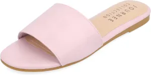 Journee Womens Kolinna Tru Comfort Foam Slip On Flat Sandals