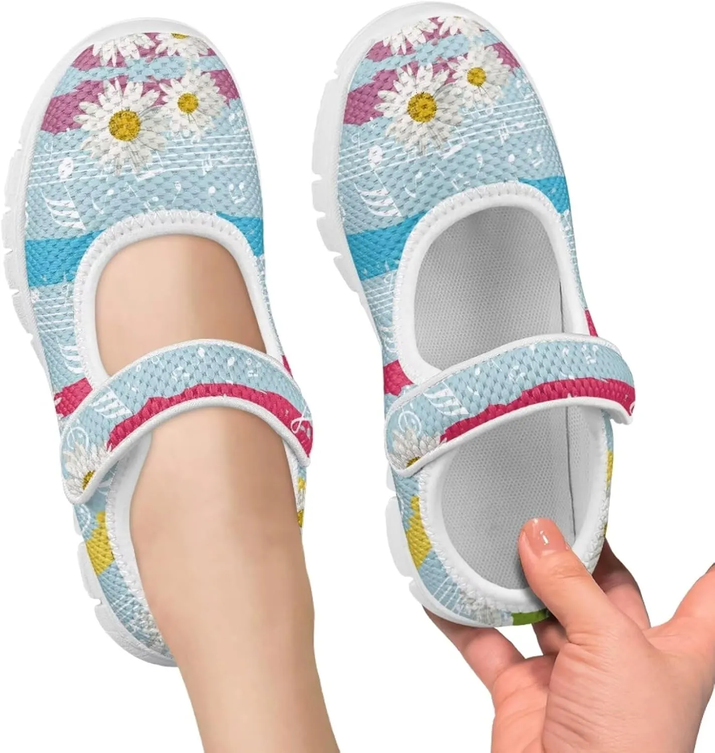 JoyLamoria Pink Pig Girls Cute Mary Jane Flats School Uniform Shoes Slip on Comfort Sneakers for Toddler/Little Kid/Big Kid