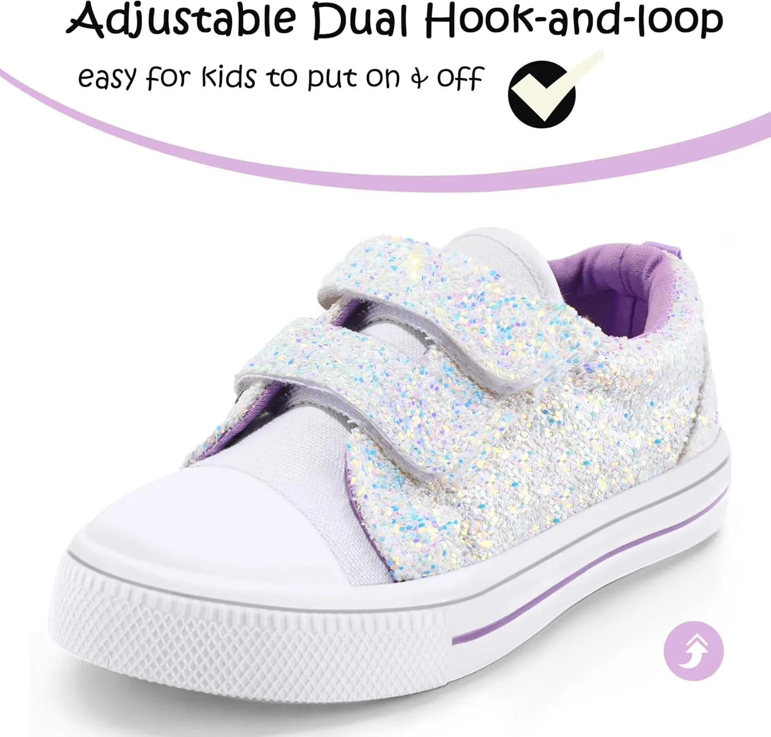 K KomForme Sneakers for Boys and Girls,Toddler Kids Soft Walking Shoes