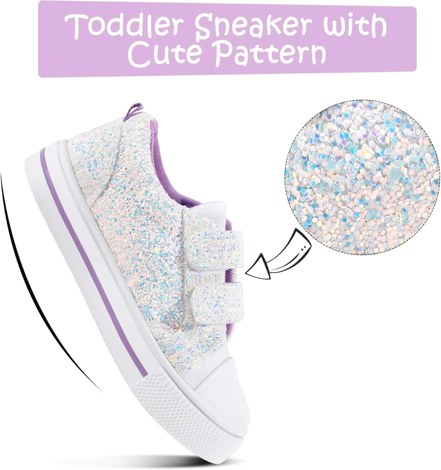 K KomForme Sneakers for Boys and Girls,Toddler Kids Soft Walking Shoes