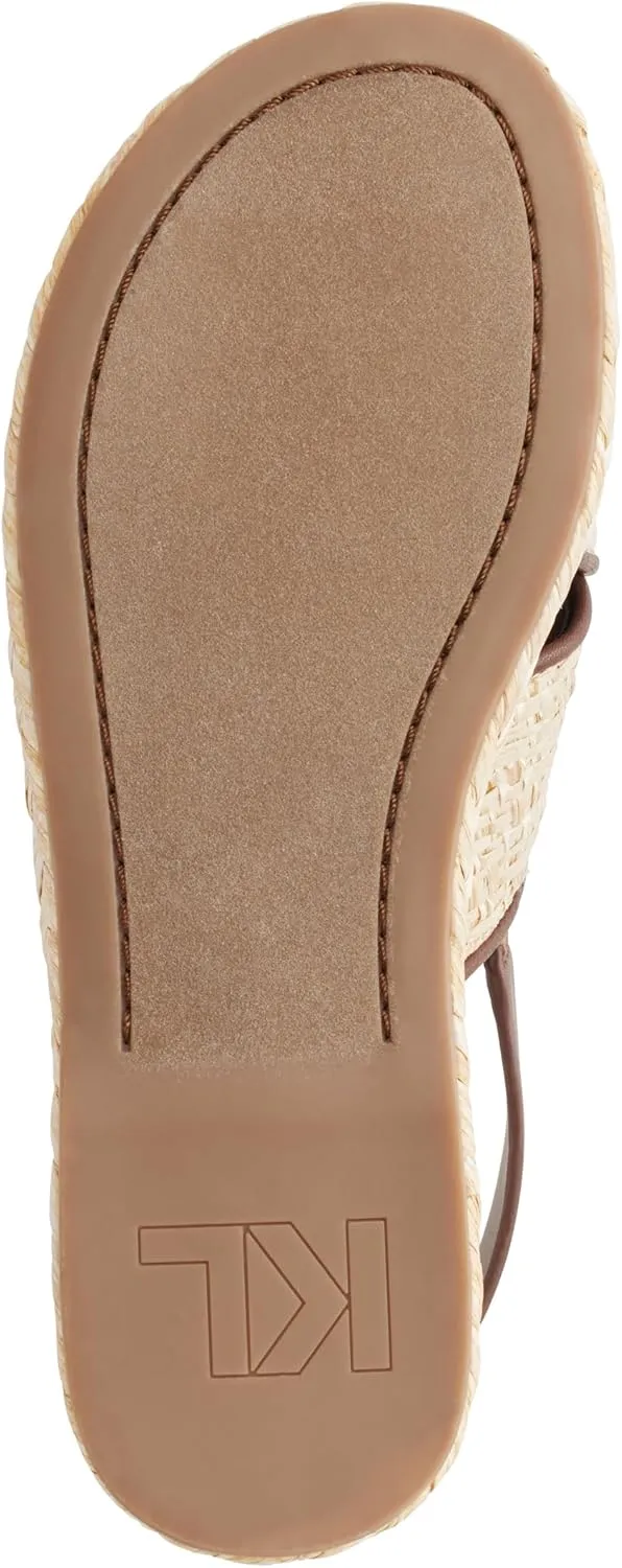 Karl Lagerfeld Paris Women's Cushioned Insole Everyday Charla-Slingback Sandal Flat