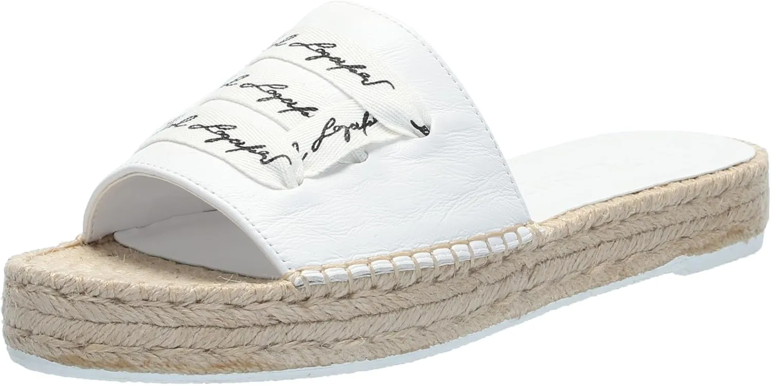 KARL LAGERFELD womens Cherie Slide Espadrille Sandal