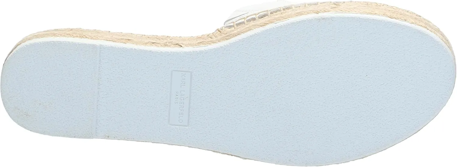 KARL LAGERFELD womens Cherie Slide Espadrille Sandal