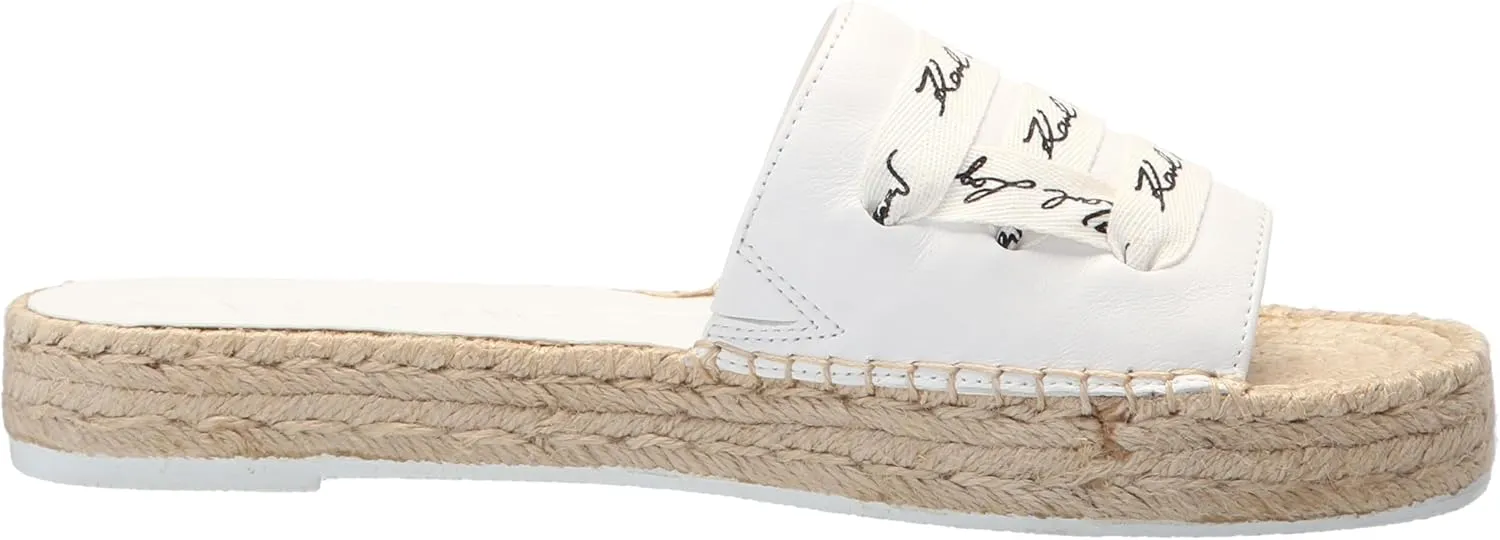 KARL LAGERFELD womens Cherie Slide Espadrille Sandal