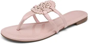 katliu Women's Flat Sandals Flip Flop Sandals Comfortable Dressy Thong Sandals