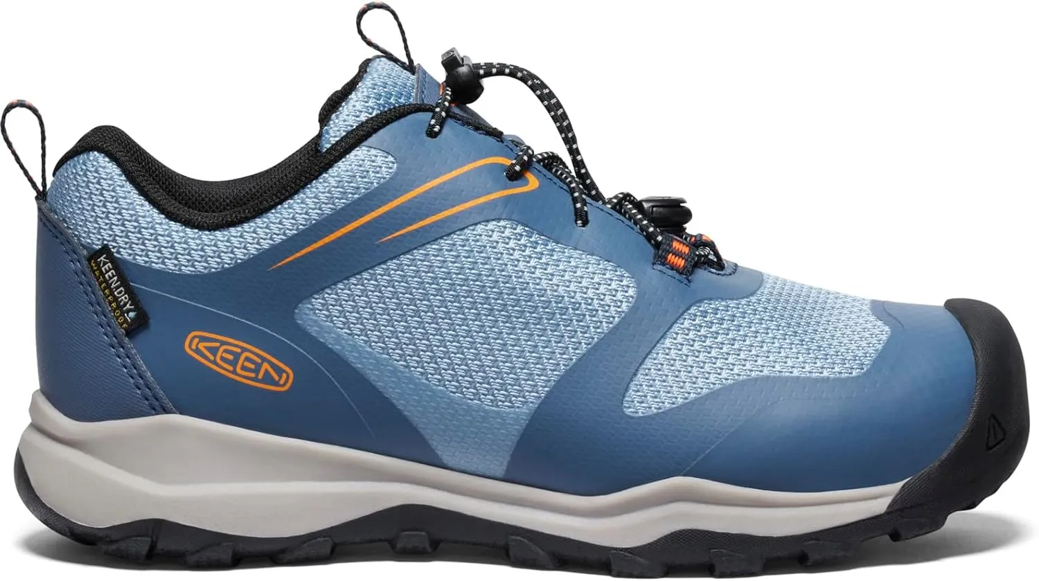 KEEN Kids' Wanduro Low Height Waterproof Easy On Durable Hiking Sneaker