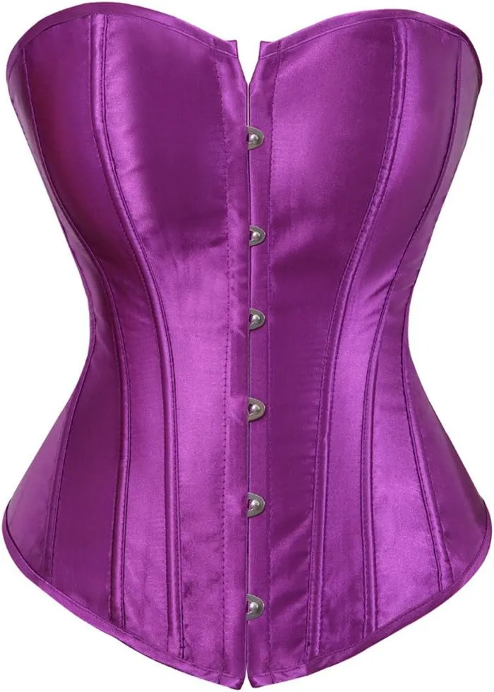 Kranchungel Corset Tops for Women: Plus Size Renaissance Corset - Lace up Bustier Overbust Halloween Costume - Photo Shoots