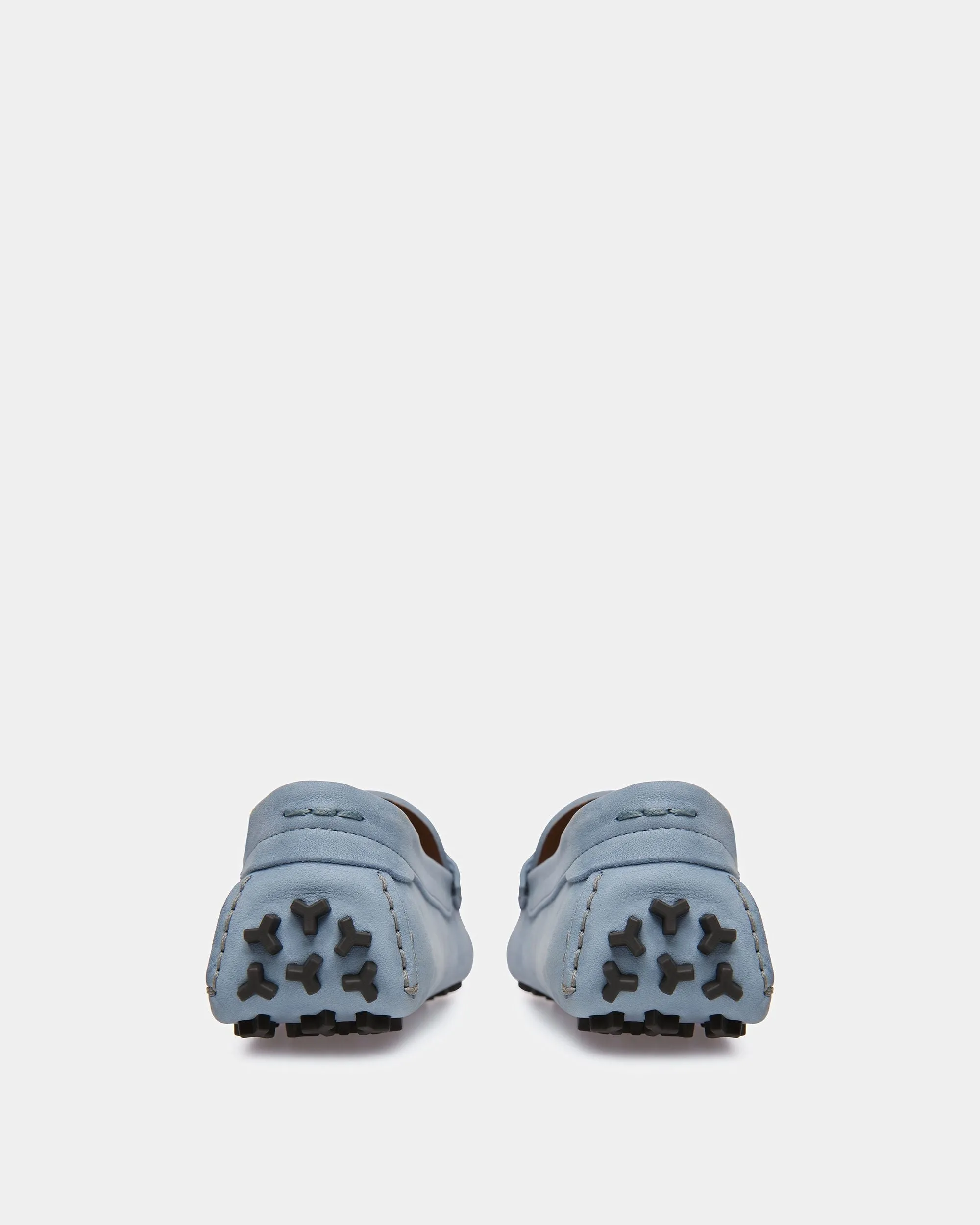 Lamby Leather Drivers In Light Blue