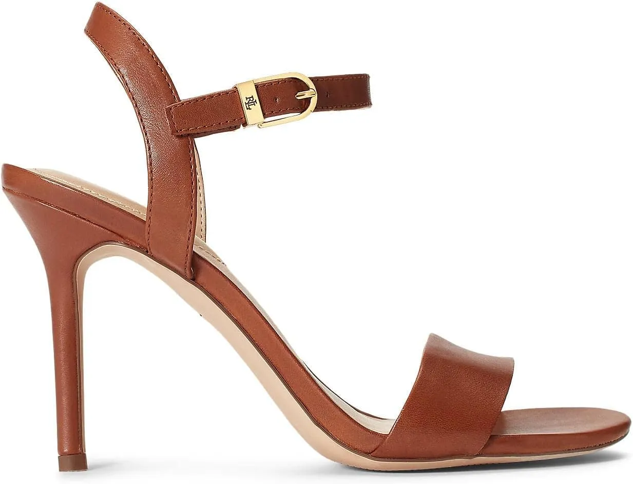 Lauren Ralph Lauren Women's Gwen Burnished Leather Sandal