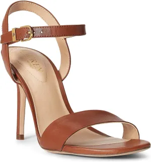 Lauren Ralph Lauren Women's Gwen Burnished Leather Sandal