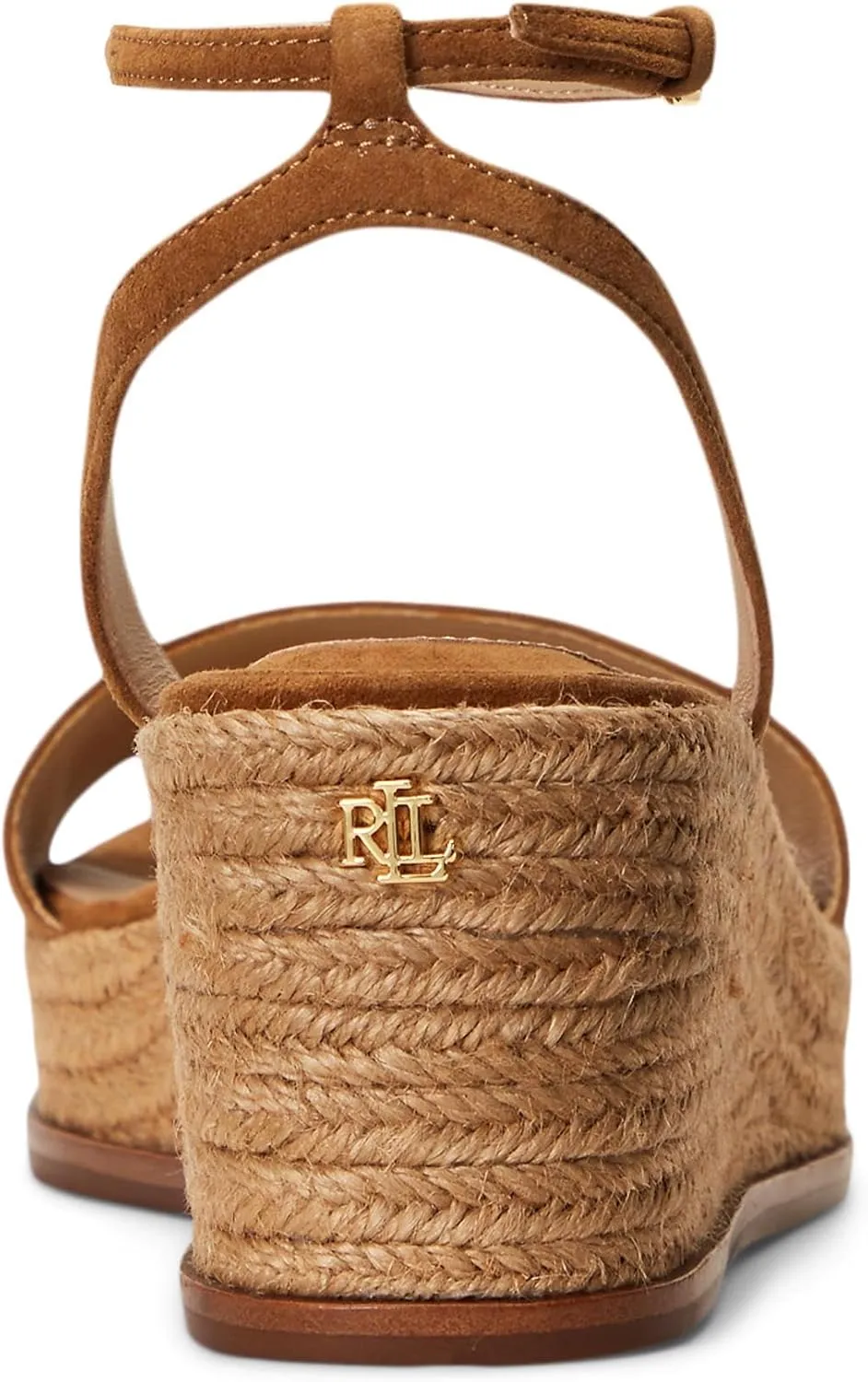 Lauren Ralph Lauren Women's Leona Suede Espadrille Wedge Sandal