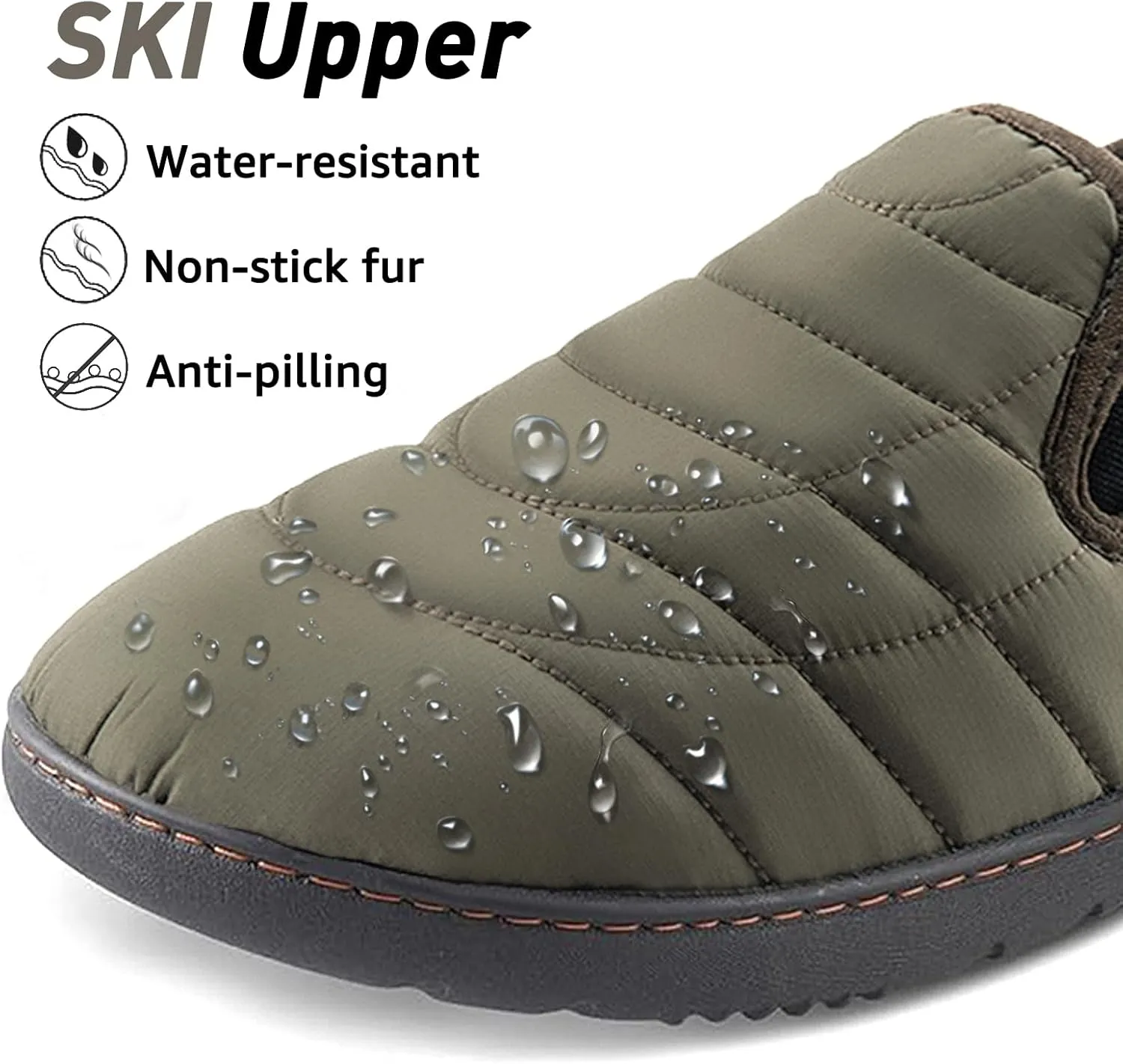 LazyStep Men's Loafer Slippers with Memory Foam and Indoor Outdoor House Shoes