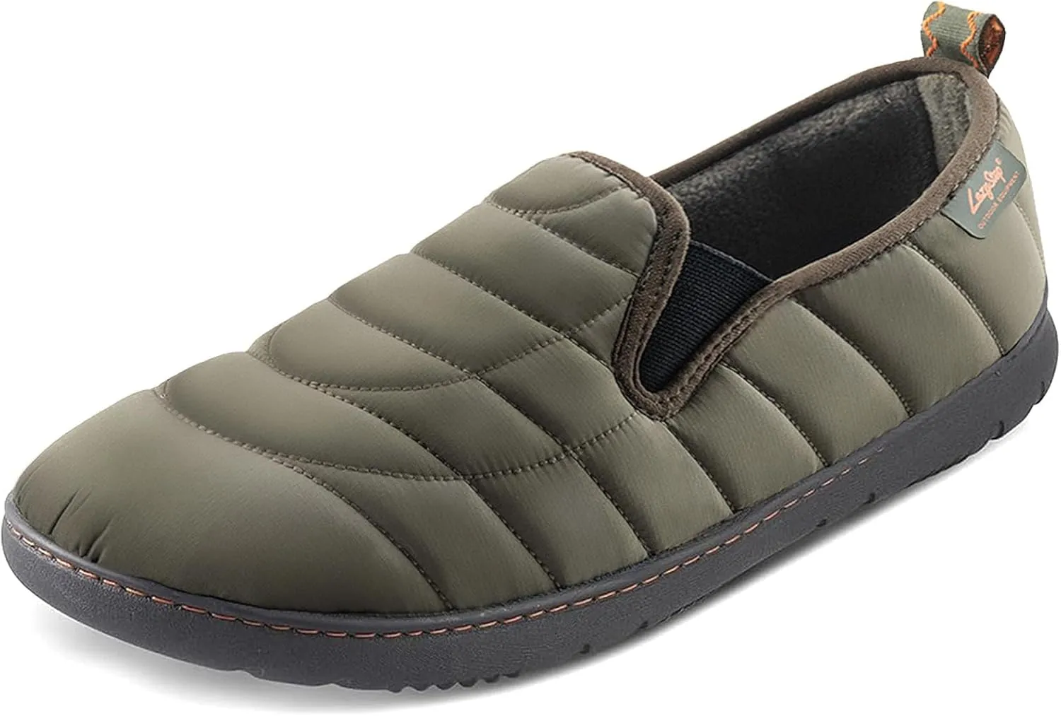 LazyStep Men's Loafer Slippers with Memory Foam and Indoor Outdoor House Shoes