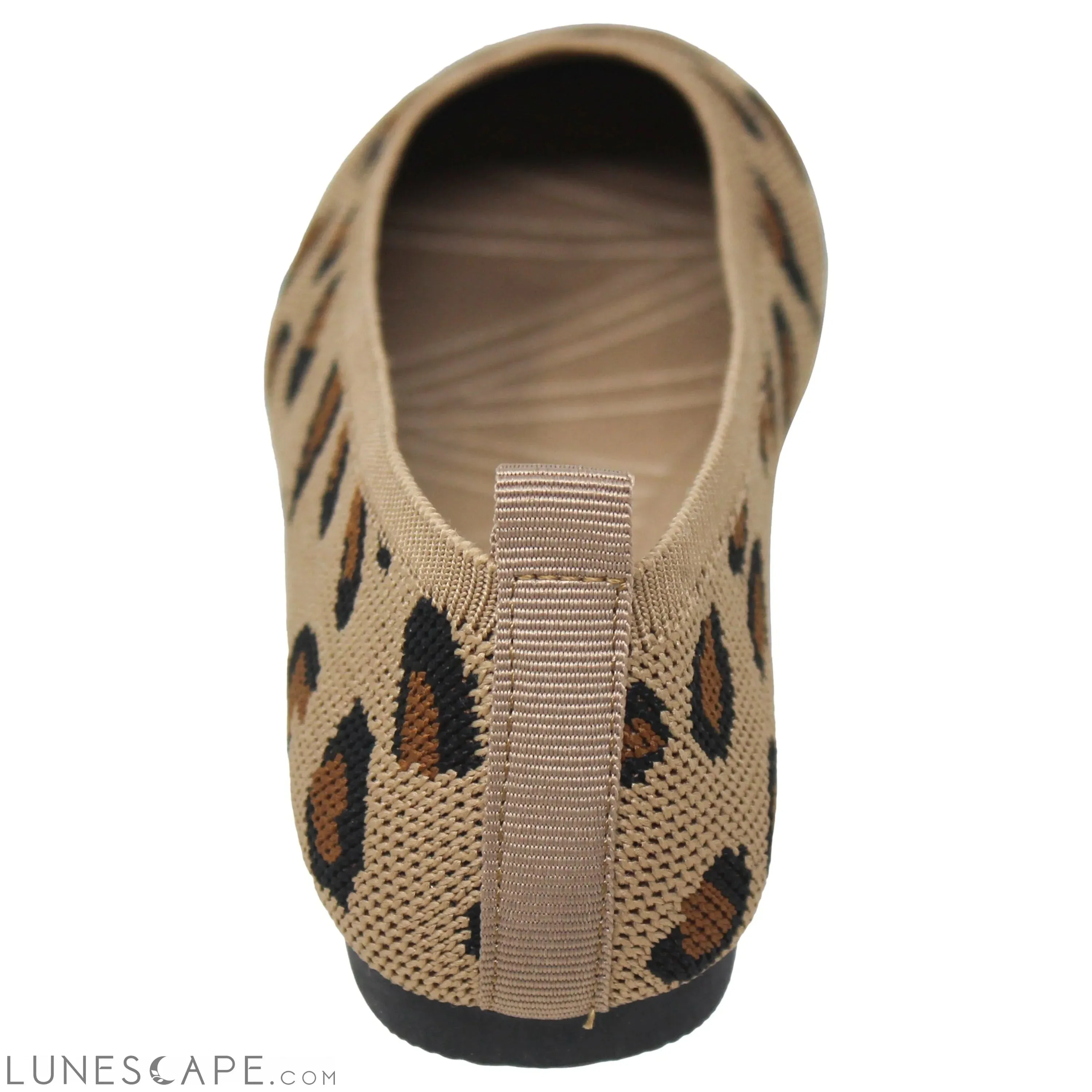 Leopard Print Women's Ballet Flats Rubber Sole Slip On