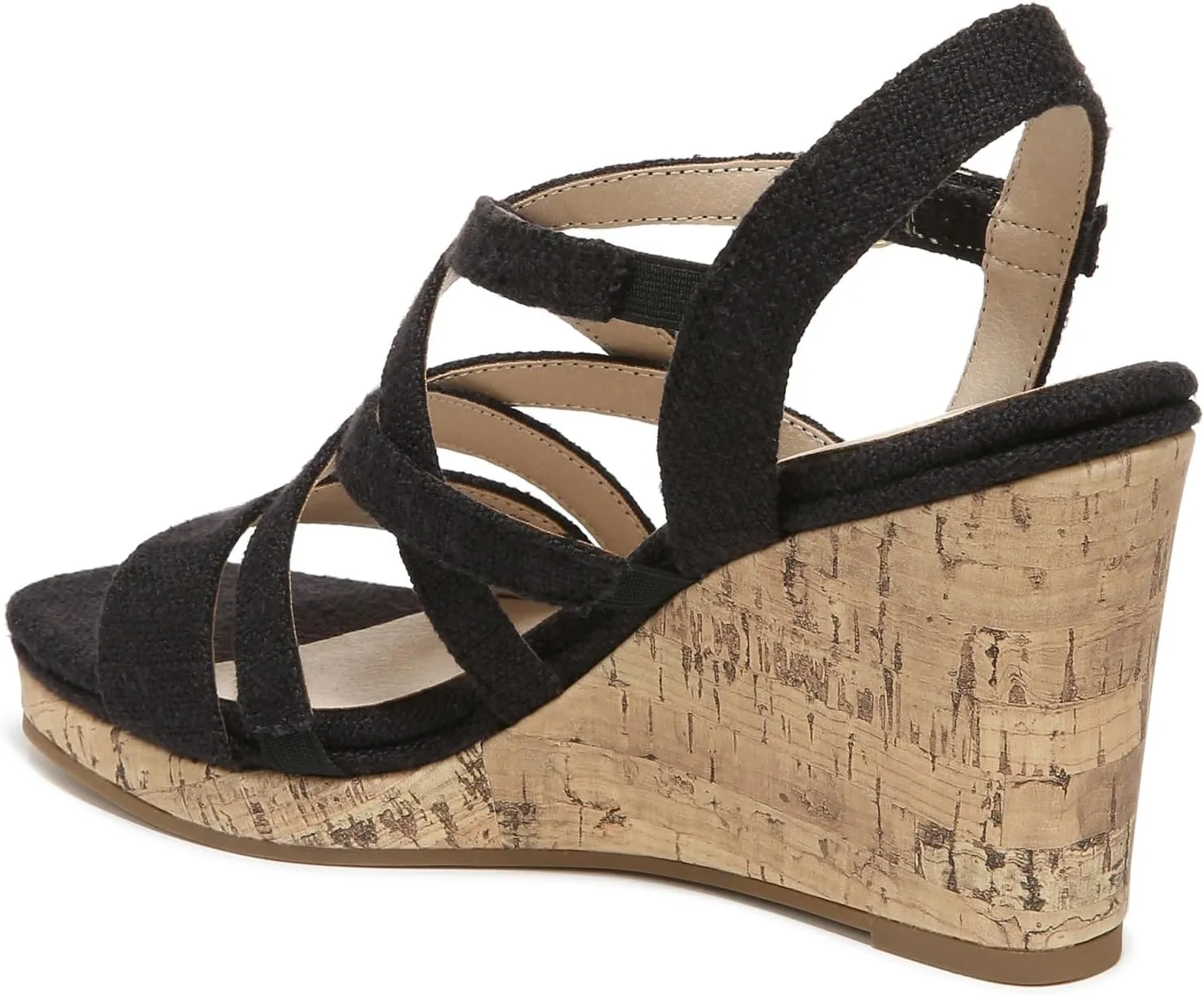 LifeStride Women's Indigo Strappy Wedge Sandal