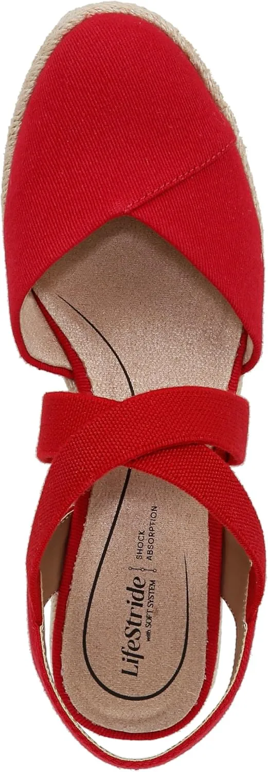 LifeStride Women's Kimball Espadrille Wedge Sandal