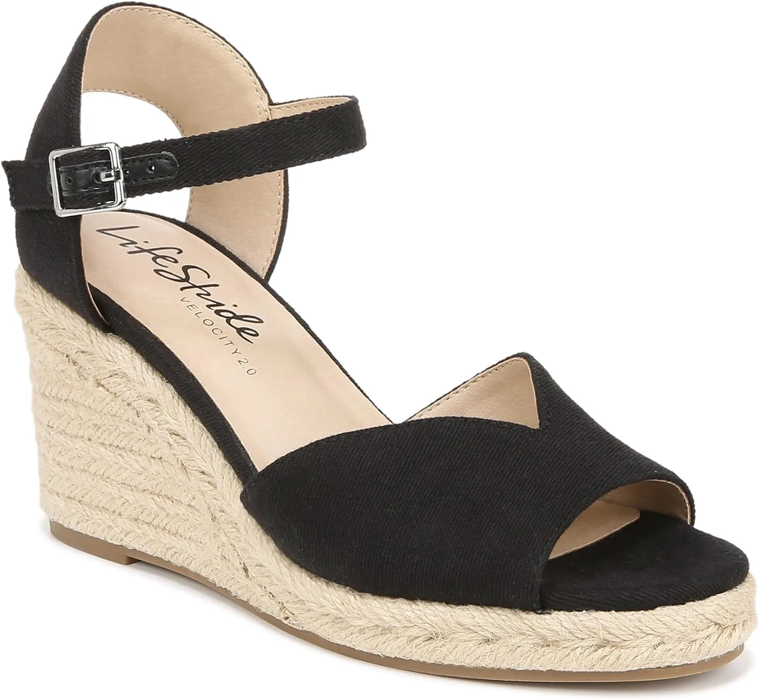 Lifestride Women's Tess Wedge Espadrille Sandal